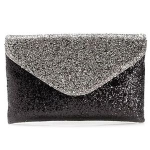 JCrew Glitter Invitation Clutch